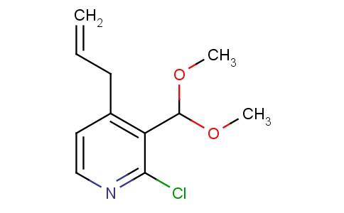 4-烯丙基-2-氯-3-(二甲氧基甲基)吡啶