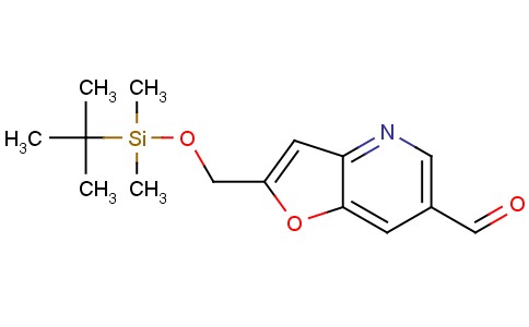 2-((叔丁基二甲基硅氧基)甲基)呋喃并[3,2-b]吡啶-6-甲醛