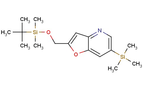 2-((叔丁基二甲基硅氧基)甲基)-6-(三甲基硅烷基)呋喃并[3,2-b]吡啶