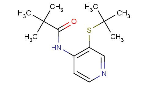 N-(3-叔丁基硫烷基-吡啶-4-基)-2,2-二甲基丙酰胺