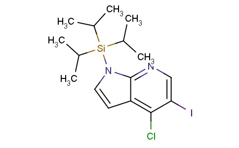 4-氯-5-碘-1-(三异丙基)-1H-吡咯并[2,3-b]吡啶