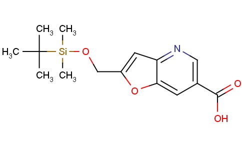 2-((叔丁基二甲基硅氧基)甲基)呋喃并[3,2-b]吡啶-6-甲酸