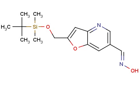 (E)-2-((叔丁基二甲基硅氧基)甲基)呋喃并[3,2-b]吡啶-6-甲醛肟