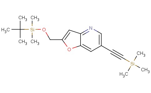 2-((Tert-butyldimethylsilyloxy)methyl)-6-((trimethylsilyl)ethynyl)furo[3,2-b]pyridine