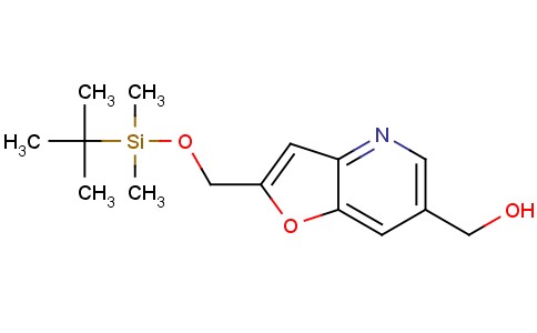 (2-((Tert-butyldimethylsilyloxy)methyl)furo[3,2-b]pyridin-6-yl)methanol
