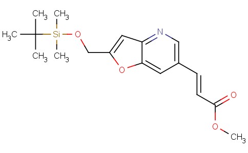 (E)-甲基3-(2-((叔丁基二甲基硅氧基)甲基)呋喃并[3,2-b]吡啶-6-基)丙烯酸乙酯