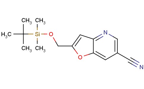 2-((叔丁基二甲基硅氧基)甲基)呋喃并[3,2-b]吡啶-6-甲腈