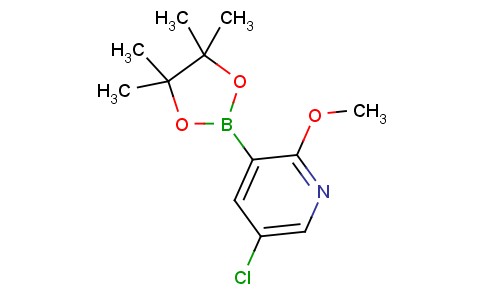 5-氯-2-甲氧基-3-(4,4,5,5-四甲基-1,3,2-二氧硼戊环-2-基)吡啶