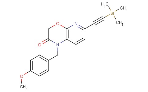 1-(4-甲氧基苄基)-6-((三甲基甲硅烷基)乙炔基)-1H-吡啶并[2,3-B][1,4]恶嗪-2(3H)-酮