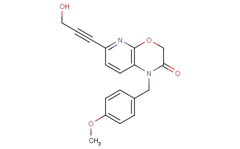 6-3-羟基丙-1-炔-1-基)-1-(4-甲氧基苄基)-1H-吡啶并[2,3-B][1,4]恶嗪-2(3H)-酮
