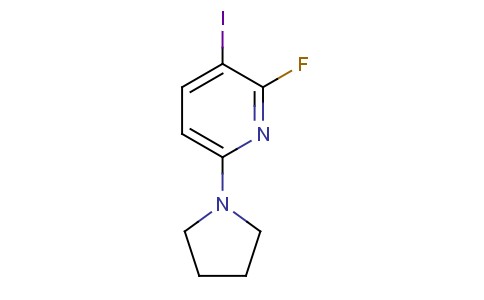2-氟-3-碘-6-(吡咯烷-1-基)吡啶
