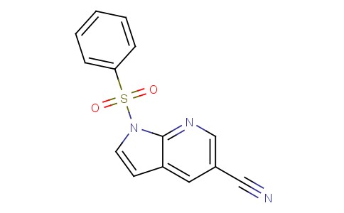 1-苯磺酰基-1H-吡咯并[2,3-b]吡啶-5-甲腈