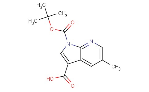 1-(叔丁氧基羰基)-5-甲基-1H-吡咯并[2,3-b]吡啶-3-羧酸