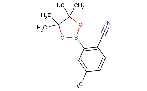 4-甲基-2-(4,4,5,5-四甲基-1,3,2-二氧硼戊环-2-基)苄腈