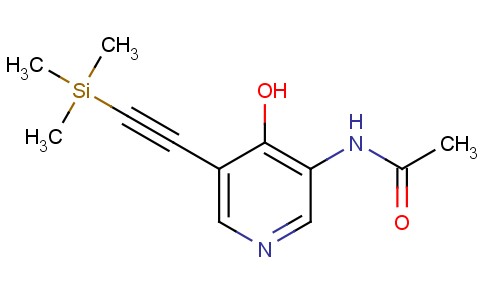 N-(4-hydroxy-5-((trimethylsilyl)ethynyl)pyridin-3-yl)acetamide