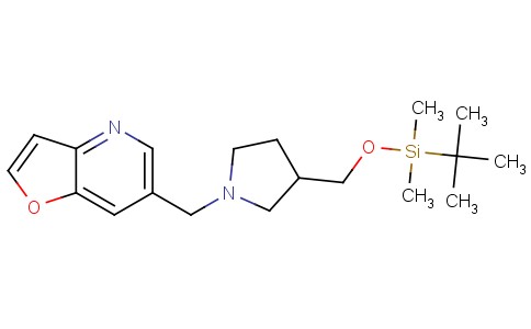 6-((3-((叔丁基二甲基硅氧基)甲基)吡咯烷-1-基)甲基)呋喃并[3,2-b]吡啶