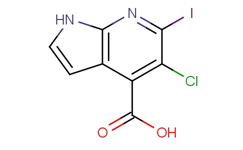 5-氯-6-碘-1H-吡咯并[2,3-b]吡啶-4-羧酸