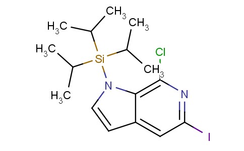 7-氯-5-碘-1-(三异丙基)-1H-吡咯并[2,3-c]吡啶