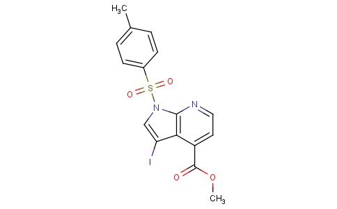 甲基3-碘-1-甲苯磺酰基-1H-吡咯并[2,3-b]吡啶-4-羧酸乙酯