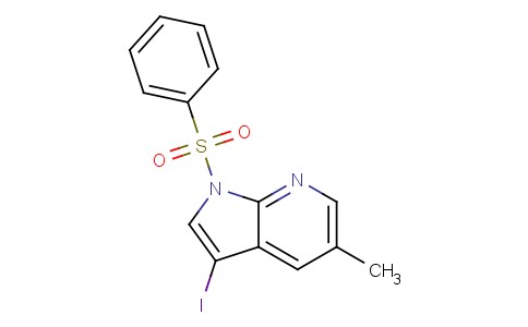 3-碘-5-甲基-1-(苯基磺酰基)-1H-吡咯并[2,3-b]吡啶