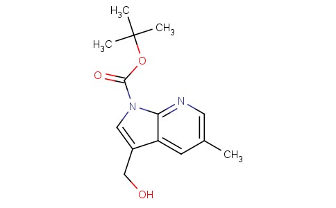 叔丁基(羟甲基)-5-甲基-1H-吡咯并[2,3-b)吡啶-1-羧酸叔丁酯