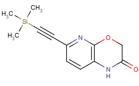 6-((三甲基甲硅烷基)乙炔基)-1H-吡啶并[2,3-B] [1,4]恶嗪-2(3H)-酮