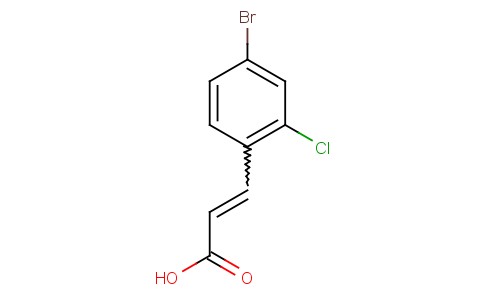 4-溴-2-氯肉桂酸