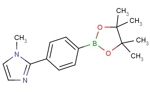 1-甲基-2-（4-（4,4,5,5-四甲基-1,3,2-二氧硼杂环戊烷-2-基）苯基）-1H-咪唑