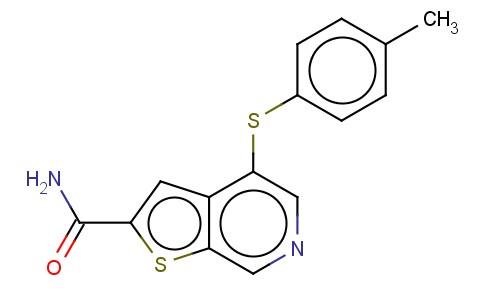 4-（对甲苯基硫代）噻吩并[2,3-c]吡啶-2-甲酰胺