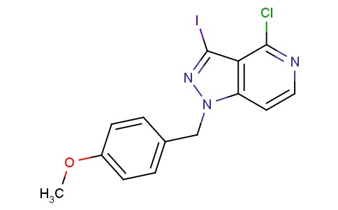 4-氯-3-碘-1-（4-甲氧基苄基）-1H-吡唑并[4,3-c]吡啶