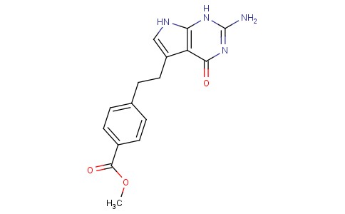 4-[2-(2-氨基-4,7-二氢-4-氧-1H-吡咯[2,3-d]嘧啶-5-基)乙基]苯甲酸甲酯