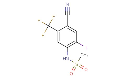 4-氰基-2-碘-N-甲磺酰基-5-（三氟甲基）苯胺