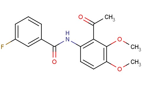 N-(2-acetyl-3,4-dimethoxyphenyl)-3-fluorobenzamide