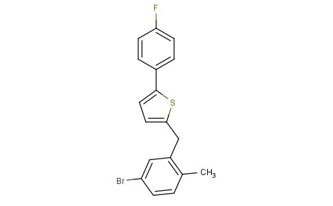 2-(4-fluorophenyl)-5-[(5-bromo-2-methylphenyl)methyl]thiophene
