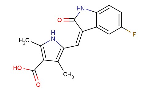 5-((z)-(5-Fluoro-2-oxoindolin-3-ylidene)methyl)-2,4-dimethyl-1h-pyrrole-3-carboxylic acid