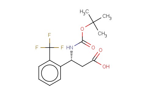 BOC-(R)-3-氨基-3-(2-三氟甲基苯基)-丙酸