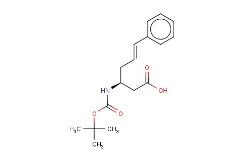 (3S)-3-[[叔丁氧羰基]氨基]-6-苯基-5-己烯酸