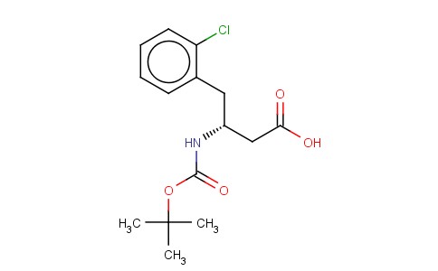 BOC-(R)-3-氨基-4-(2-氯苯基)-丁酸