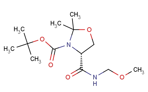 (R)-3-boc-4-(methoxymethylcarbamoyl)-2,2-dimethyloxazolidine