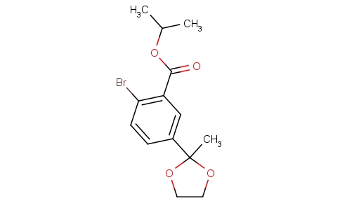2-溴-5-(2-甲基-1,3-二氧-2-乙基)苯甲酸异丙酯