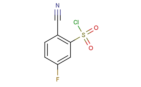 2-Cyano-5-fluorophenylsulfonyl chloride