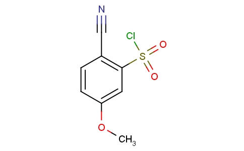 2-Cyano-5-methoxyphenylsulfonyl chloride