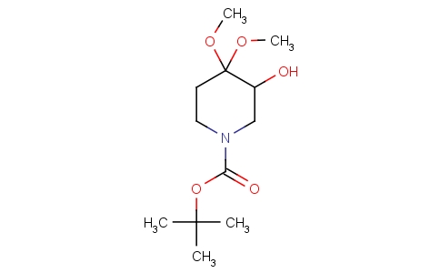 Tert-butyl 3-hydroxy-4,4-dimethoxypiperidine-1-carboxylate