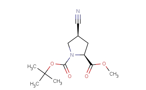 (2S,4s)-1-tert-butyl 2-methyl 4-cyanopyrrolidine-1,2-dicarboxylate