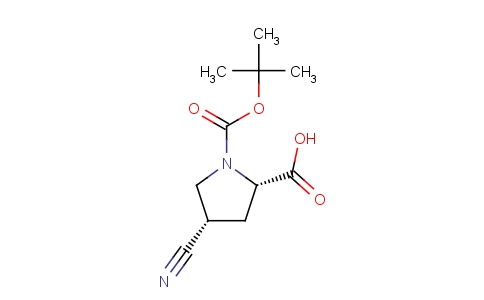 (2S,4s)-1-(tert-butoxycarbonyl)-4-cyanopyrrolidine-2-carboxylic acid