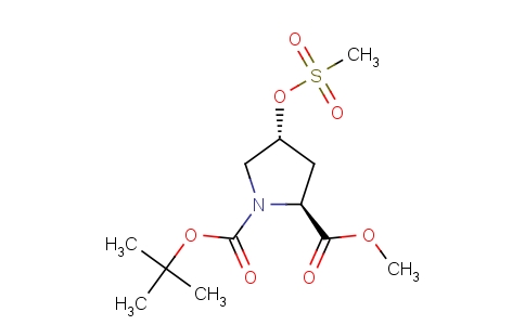 (2S,4r)-1-tert-butyl 2-methyl 4-(methylsulfonyloxy)pyrrolidine-1,2-dicarboxylate