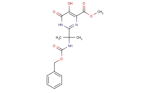 Methyl 2-(2-(((benzyloxy)carbonyl)amino)propan-2-yl)-5-hydroxy-6-oxo-1,6-dihydropyrimidine-4-carboxylate