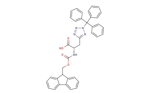 S-2-Fmoc-氨基-3-(2-三苯甲基-2H-四唑-5-基）丙酸