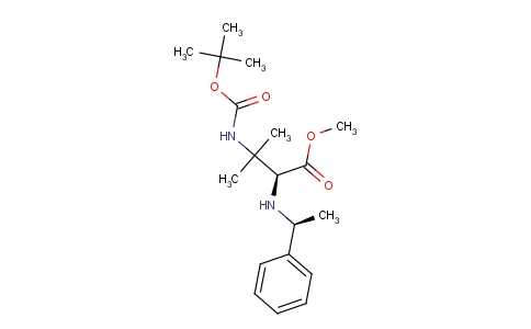 S-3-甲基-3-叔丁氧羰氨基-2-(S-1-苯乙胺基)丁酸甲酯