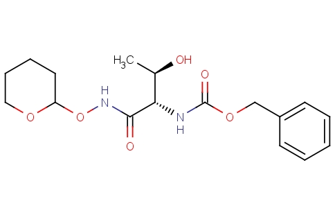Benzyl (2s,3r)-3-hydroxy-1-oxo-1-(tetrahydro-2h-pyran-2-yloxyamino)butan-2-ylcarbamate